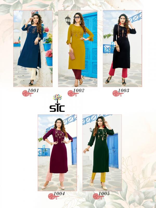 STC Glorious-Rayon-Kurti-With-Bottom